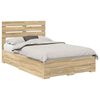 vidaXL Sengestamme med skuff Sonoma eik 135 x 190 cm Konstruert tre