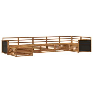 vidaXL Utend&oslash;rs sofa-sett 7 pcs Naturlig