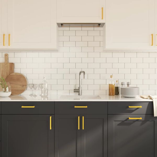 vidaXL Skaph&aring;ndtak 20 stk gulv 128 mm rustfritt st&aring;l