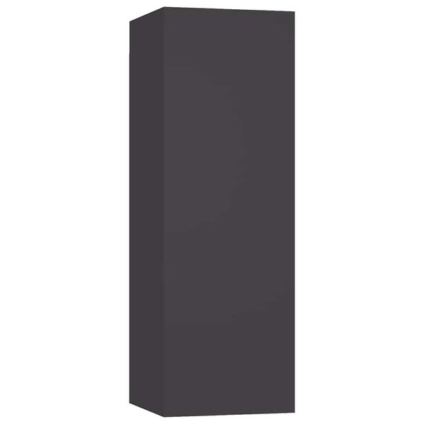 vidaXL TV-benk gr&aring; 30,5x30x90 cm konstruert tre