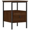 vidaXL Nattbord brun eik 34x36x50 cm konstruert tre
