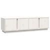 vidaXL TV-benk hvit 140x40x40 cm heltre furu