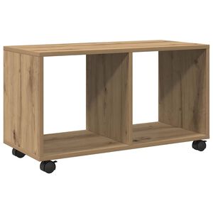 vidaXL Rulleskap artisan eik 72x33x42,5 cm konstruert tre