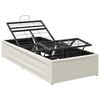 vidaXL Elektrisk Justerbar Seng Ramme Hvit 200 x 90 x 33,5 cm St&aring;l