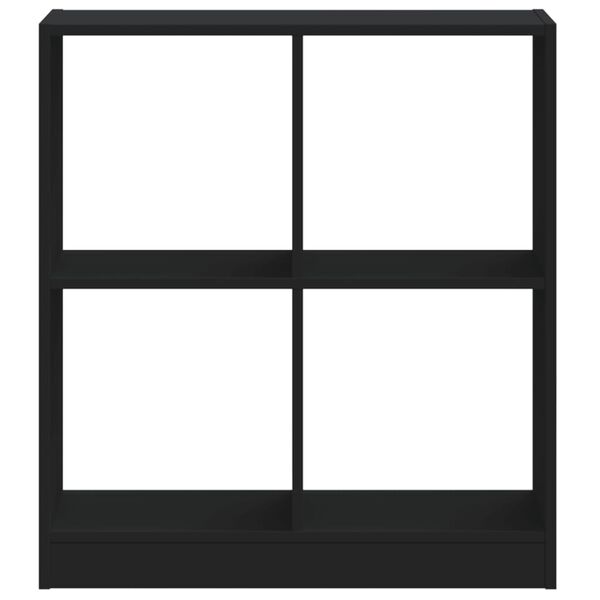 vidaXL Bokhylle svart 68,5x32x75 cm konstruert tre