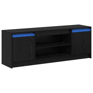 vidaXL TV Enheter Svart 139,5 x 34 x 50 cm Konstruert tre