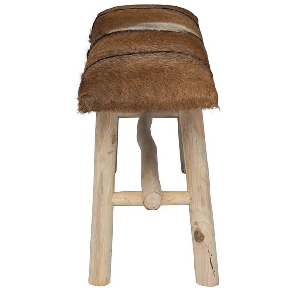 vidaXL Benk geiteskinn teak