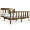 vidaXL Sengeramme honningbrun 150x200 cm King Size heltre