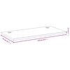 vidaXL Skrivebordsplate 110x55x2,5 cm bambus
