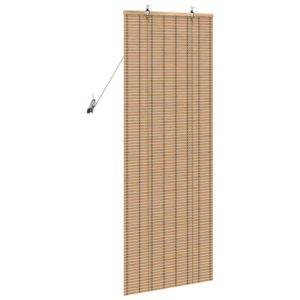 vidaXL Rullegardin med gardiner Natur 60 x 160 cm Bambus
