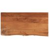 vidaXL Benkeplate for bad 120x60x3,8 cm rektangul&aelig;r heltre akasie
