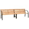 vidaXL Hagebenk dobbel 225 cm heltre gran