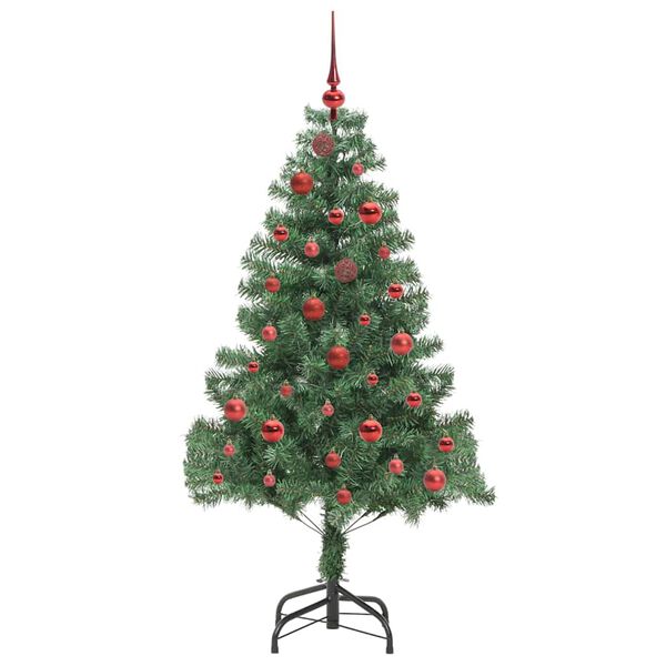 vidaXL Juletre med 150 LED med stativ gr&oslash;nn 150 cm PVC