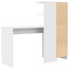 vidaXL Skrivebord 2 pcs Hvit
