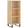 vidaXL Highboard sonoma eik 34,5x34x180 cm konstruert tre