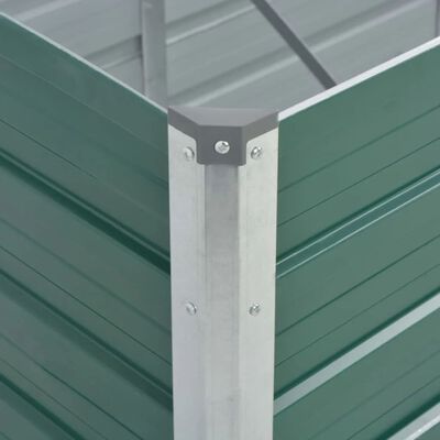 vidaXL Høybed galvanisert stål 240x80x45 cm grønn