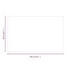 vidaXL Glassplate for peis rektangul&aelig;r 80x50 cm
