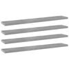 vidaXL Hylleplater 4 stk betonggr&aring; 60x10x1,5 cm konstruert tre