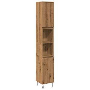 vidaXL Baderomsskap artisan eik 30x30x190 cm konstruert tre