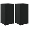 vidaXL Plantekasser 2 stk svart 30x30x60 cm polyrotting