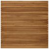 vidaXL Bordplate 90 x 90 x 3,5 cm Torget Massivt Teaktre Naturlig