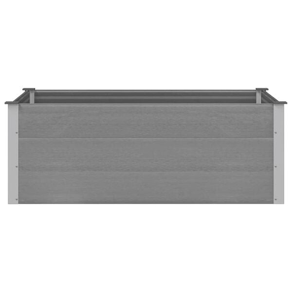 vidaXL H&oslash;ybed WPC 150x100x54 cm gr&aring;