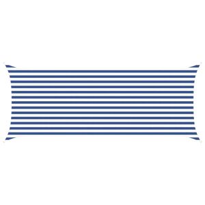 vidaXL Solskygge seil Bl&aring; og hvit 5 x 2 m 100% polyester Oxford