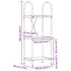 vidaXL Bokhylle Sonoma eik 40 x 30 x 109 cm Konstruert tre