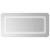 vidaXL LED Badevindu med speil Gjennomsiktig 60 x 30 cm herdet glass