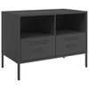 vidaXL TV-benk svart 68x39x50,5 cm st&aring;l