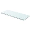vidaXL Hyllepaneler 2 stk klart glass 80x30 cm