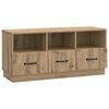 vidaXL TV-skap 102 x 34,5 x 47 cm Artisan eik Konstruert tre