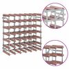 vidaXL Vinstativ for 42 flasker brun heltre furu