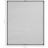 vidaXL Magnetisk insektskjerm for vindu antrasitt 100x120cm glassfiber