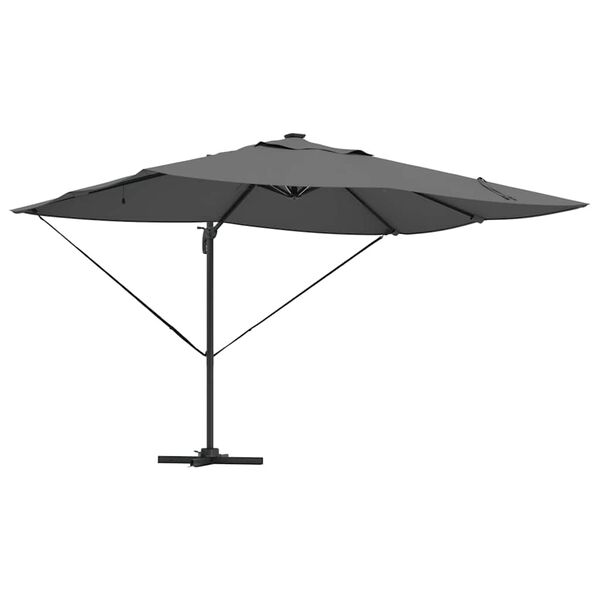vidaXL Kipp Roma Parasol Anthracite og svart 352 x 251 x 265 cm