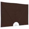 vidaXL Balkong privat skjerm 240 x 160 cm Polyester Rektangul&aelig;r Brun