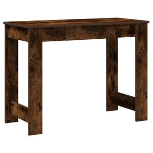 vidaXL Skrivebord r&oslash;kt eik 100x45x75 cm konstruert tre