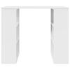 vidaXL Skrivebord med hylle Hvit 90 x 50 x 75 cm Konstruert tre