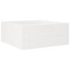 vidaXL Plantekasse hvit 110x110x46 cm heltre furu