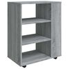 vidaXL Rulleskap gr&aring; sonoma 60x35x75 cm konstruert tre