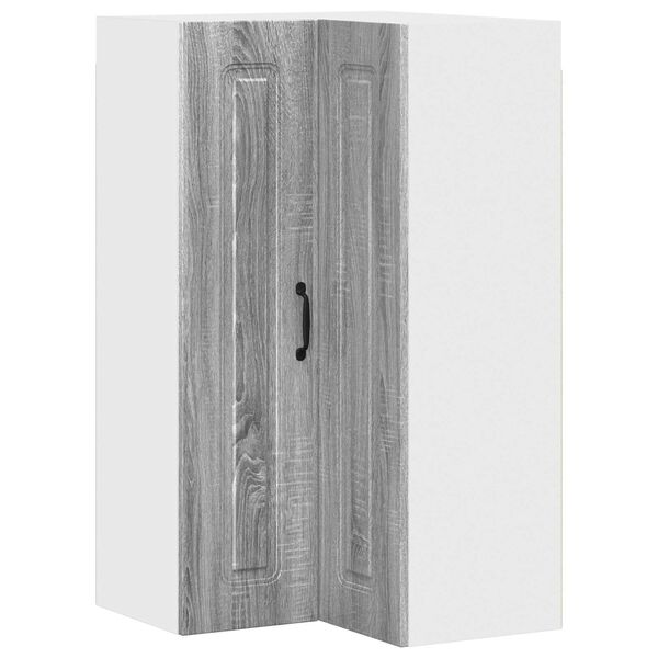 vidaXL Kj&oslash;kkenskap Kalmar Gr&aring; Sonoma 57 x 57 x 100 cm Konstruert tre