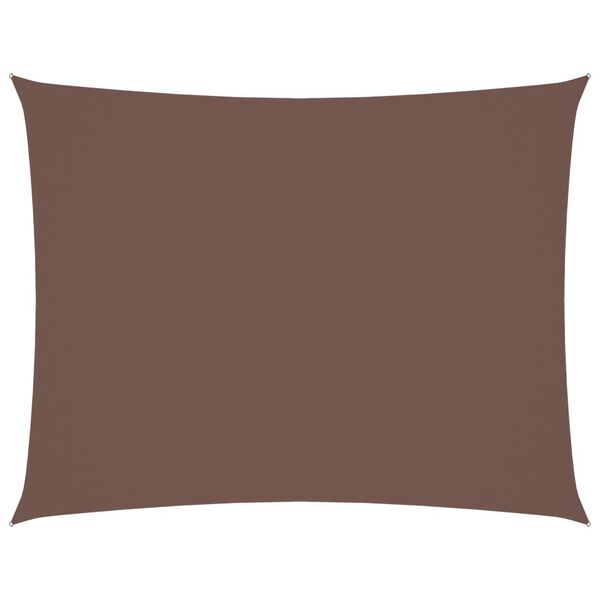 vidaXL Solseil oxfordstoff rektangul&aelig;r 2,5x4 m brun