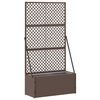 vidaXL Hage Espalier Planter Brun 70 x 30 x 135 cm Metall