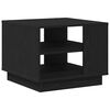 vidaXL Kaffebord Svart Eik 55 x 55 x 42 cm Konstruert tre