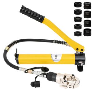 vidaXL Hydraulisk r&oslash;rklemverkt&oslash;y 60 kN TH16-32 mm V12-28 mm St&aring;l