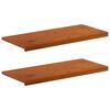 vidaXL Vinduplanker 2 stk. Brun 90 x 40 x 2 cm Massivt Eiketre