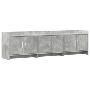 vidaXL TV-skap 168 x 33 x 47 cm Betonggr&aring; Konstruert tre