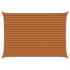 vidaXL Solskygge seil Oransje og Brunt 5 &times; 3,5 m 100% polyester Oxford