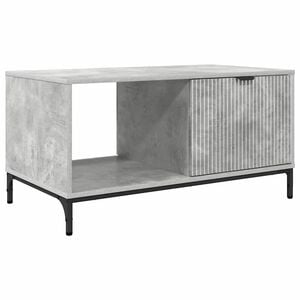 vidaXL Kaffebord Betonggr&aring; 90 x 49 x 46 cm Konstruert tre