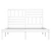vidaXL Sengeramme uten madrass hvit 120x190 cm heltre furu